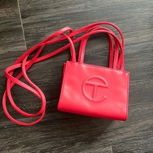 Telfar small red bag